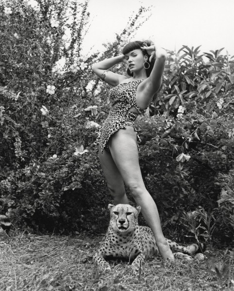 bettie-page-with-cheetah-bunny-yeager